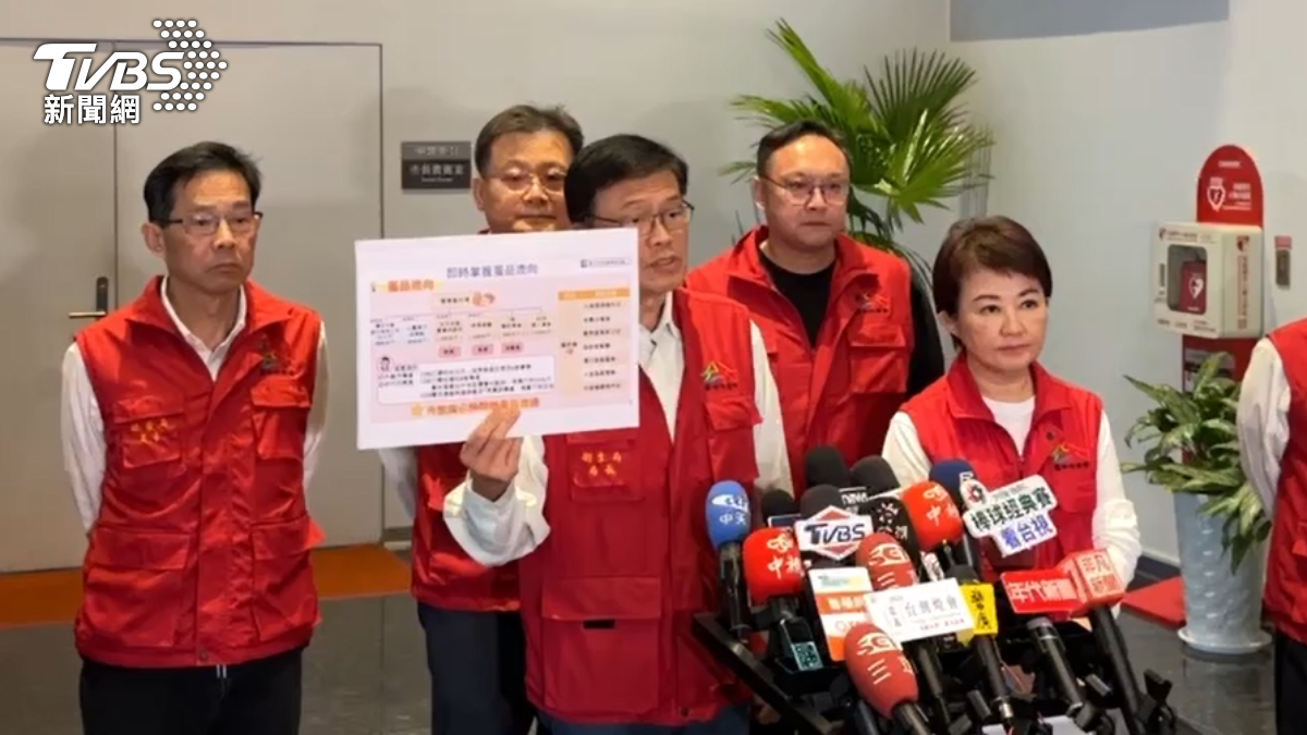 曾梓展說明蛋的流向。（圖／TVBS）