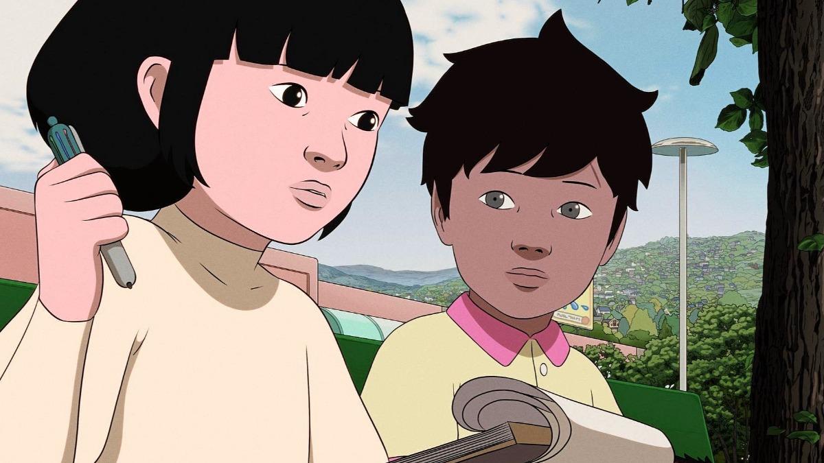 《再見未來男孩》設定兩個相距857年的未來世界,藉由「彩虹」奇幻之橋魔幻連結。(圖/海鵬提供)