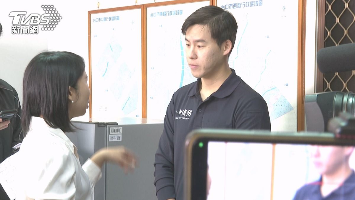 美籍男子OHCA倒地 警消8次電擊+CPR救回 (圖/台中市消防局提供)