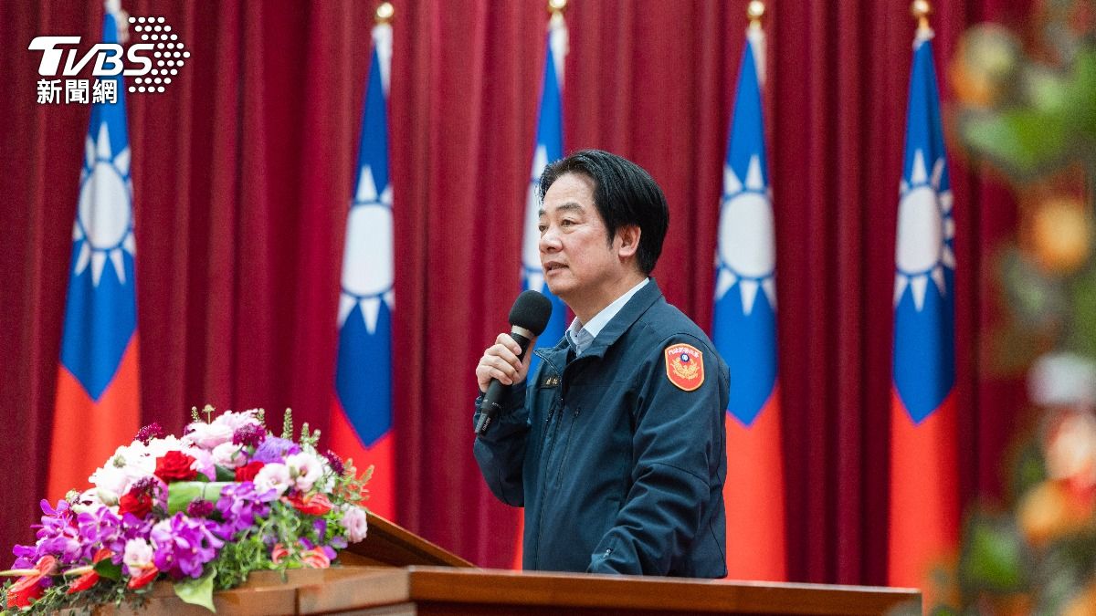 總統賴清德出席警政署的署務會報。(圖/總統府)