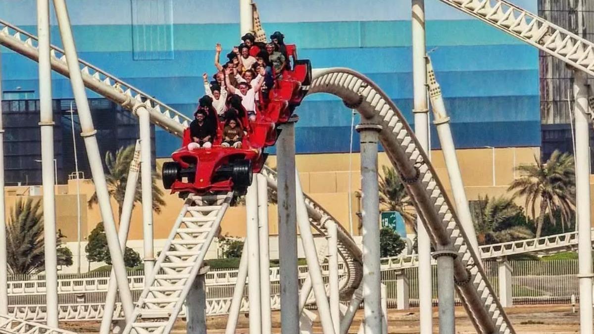 全球首座以法拉利為主題的室內樂園。(圖/翻攝自Ferrari World Yas Island, Abu Dhabi臉書)
