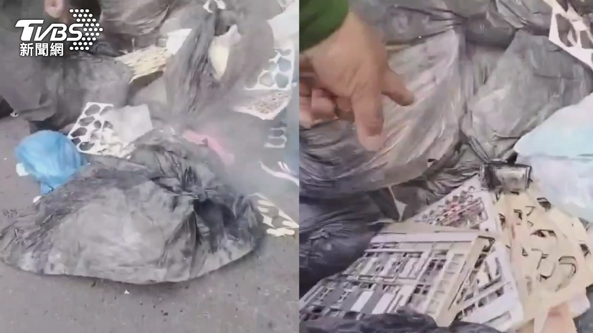 高雄一晚連續發生兩起垃圾起火，都是鋰電池未依規定分類引起。（圖／TVBS）