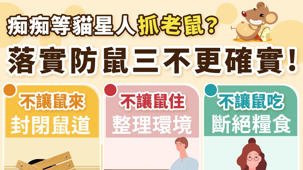 漢他病毒累計44例 大掃除落實防鼠「三不原則」:拒鼠來住吃