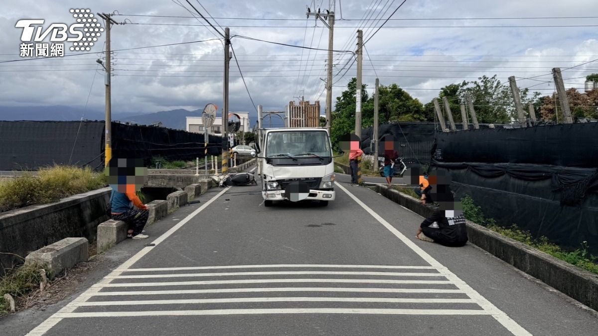 台東市今早發生一起死亡車禍。(圖/TVBS)