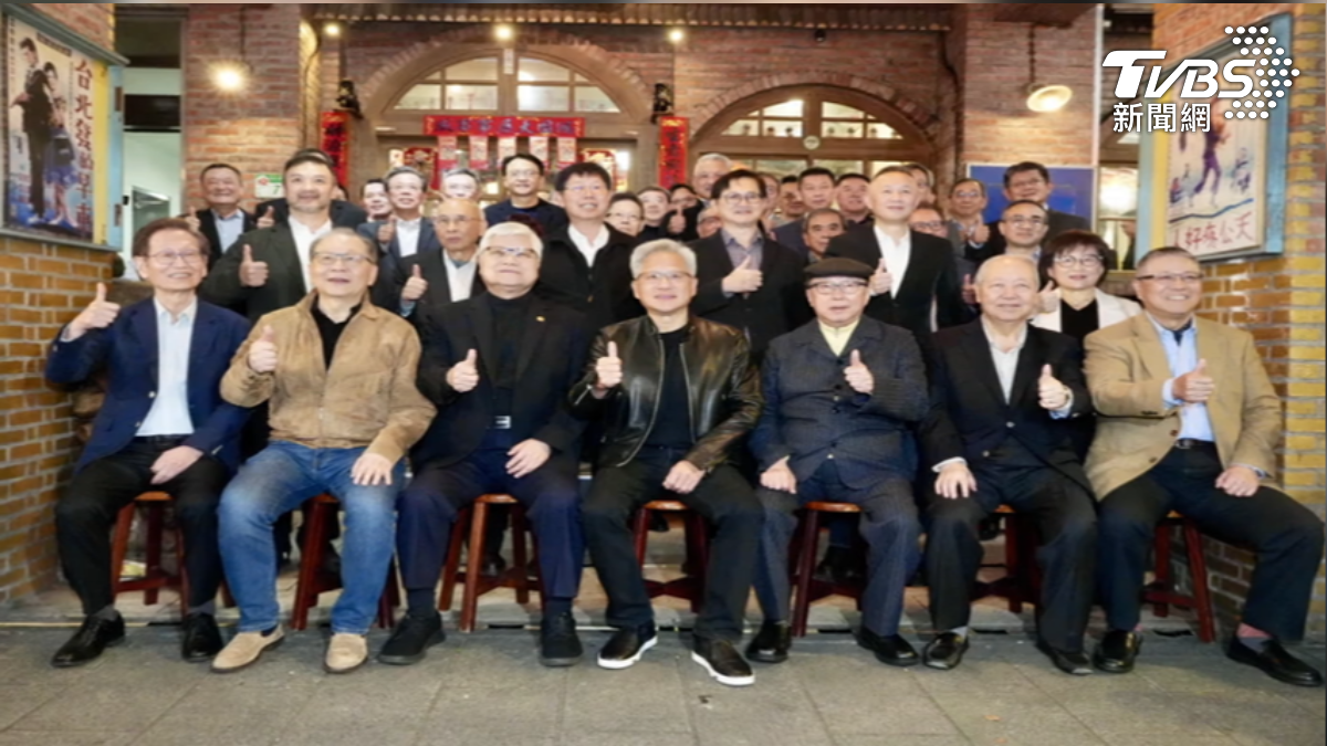 黃仁勳兆元宴登場,奇鋐和智邦新加入。(圖/華子琛攝)