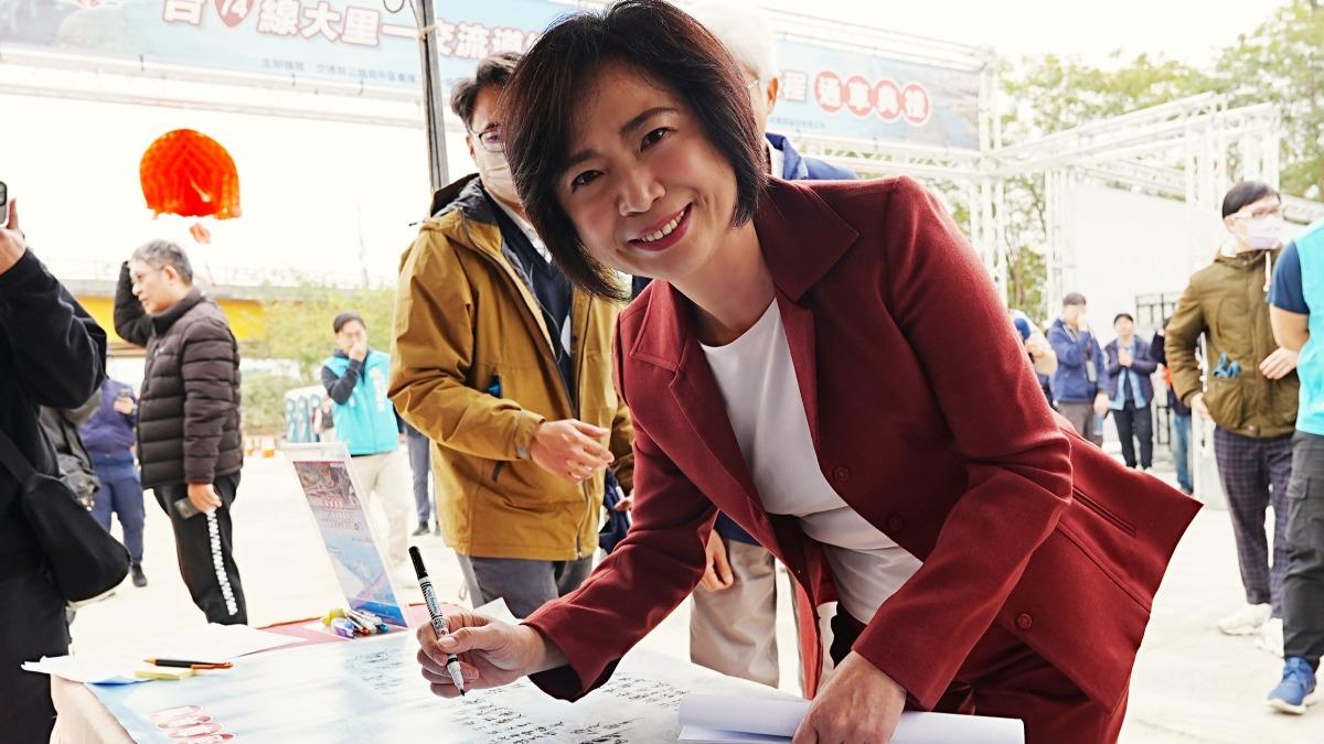 何欣純把握國民黨相爭機會，提前展開選戰布局。（圖／何欣純提供）