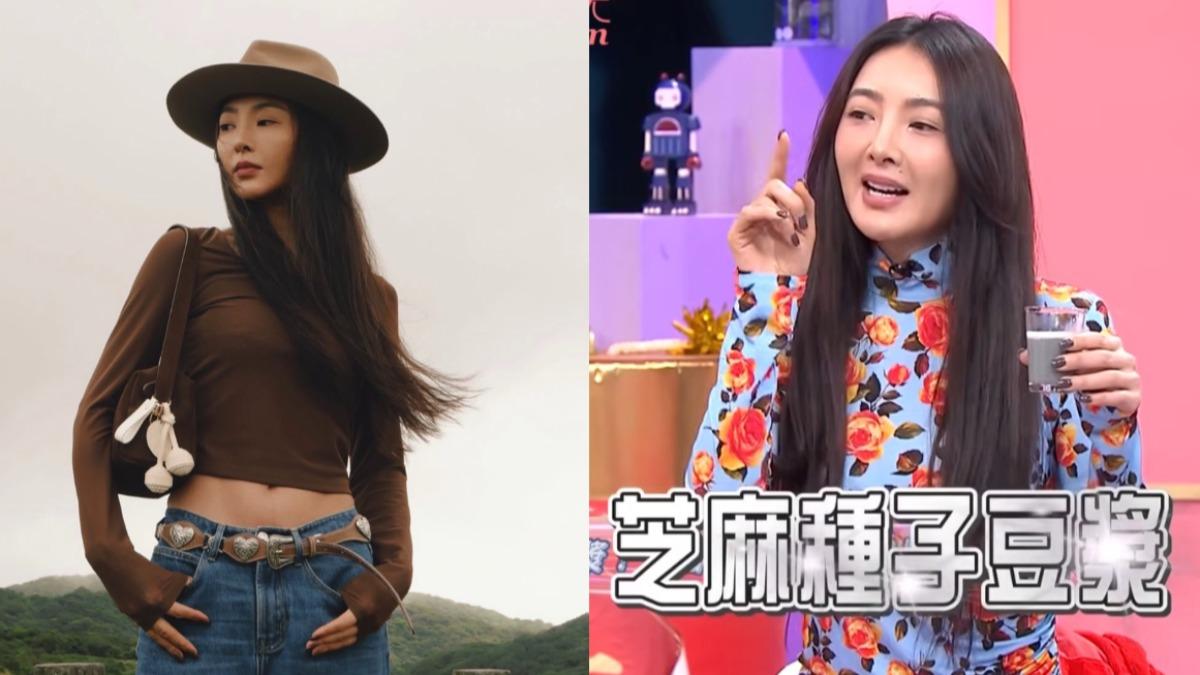 吳速玲點名黑芝麻種子豆漿養髮必喝。(圖/翻攝自5400wu ig、女人我最大yt)