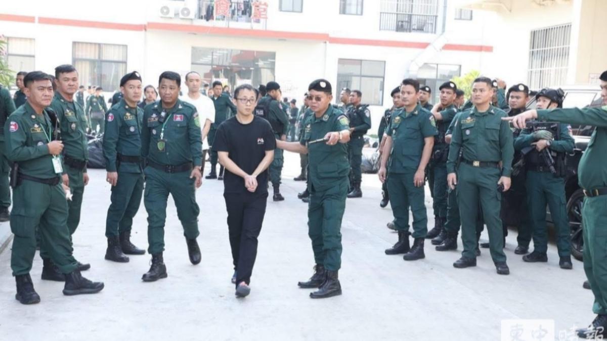 超過2千名外籍人士被逮捕，包括5名台人。（圖／翻攝自柬中時報）