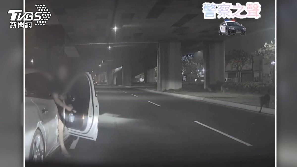 警方目前已受理報案，並持續追查副駕駛座男子身分。(圖／翻攝facebook 警察之聲)