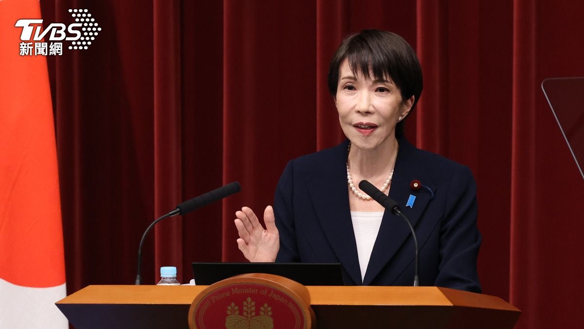 日本首相高市早苗手受傷。(圖/達志影像美聯社)