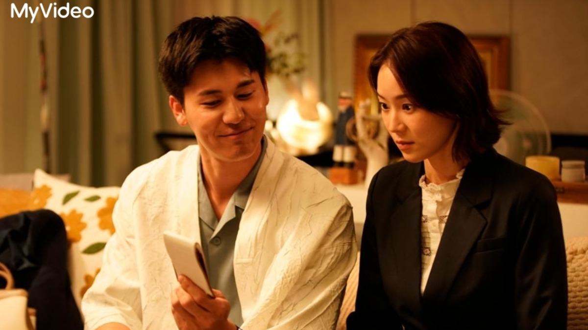 鍾瑶(右)即將面臨與風田飾演的日本男友同居習題。(圖/台灣大哥大MyVideo提供)