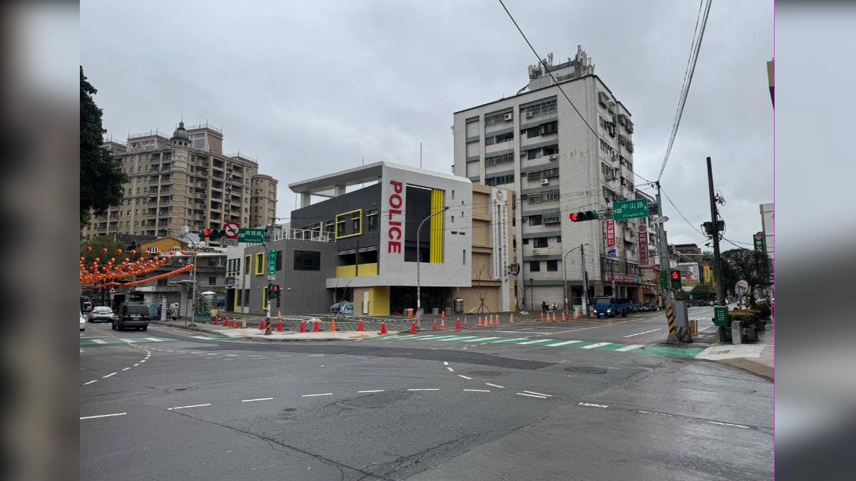 桃園八德派出所新廳舍。(圖/TVBS攝)