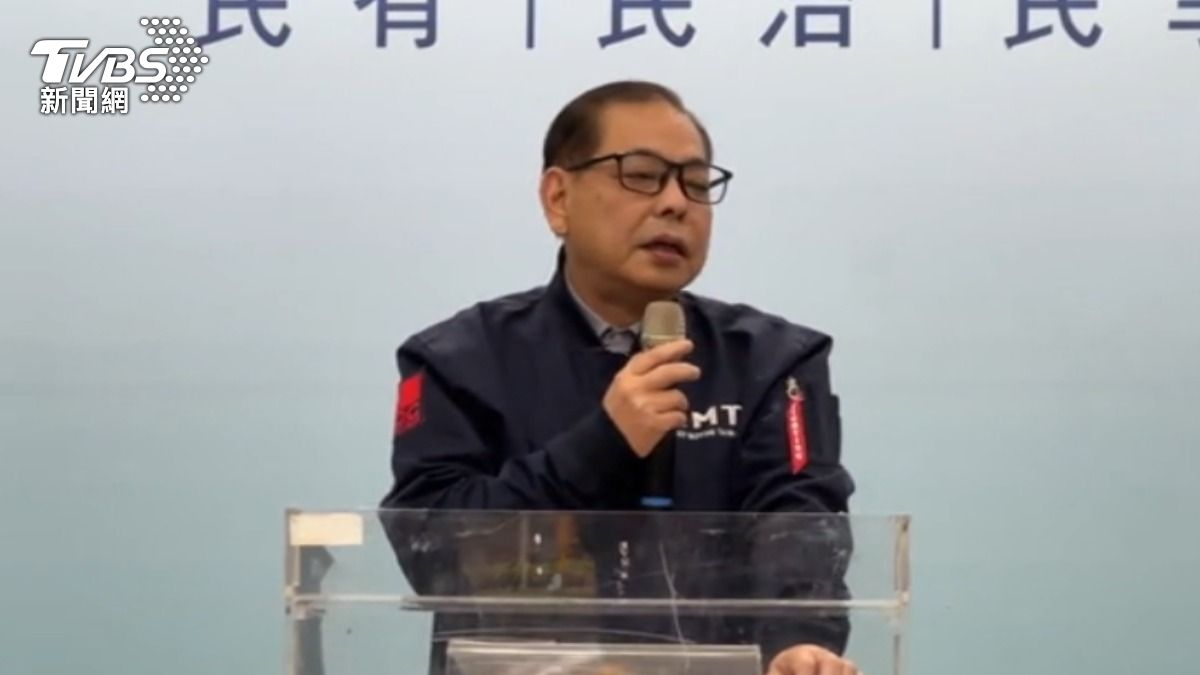 展現參選決心!陳見賢辭新竹縣黨部主委,反嗆徐欣瑩「別偷換概念」。(圖/TVBS)