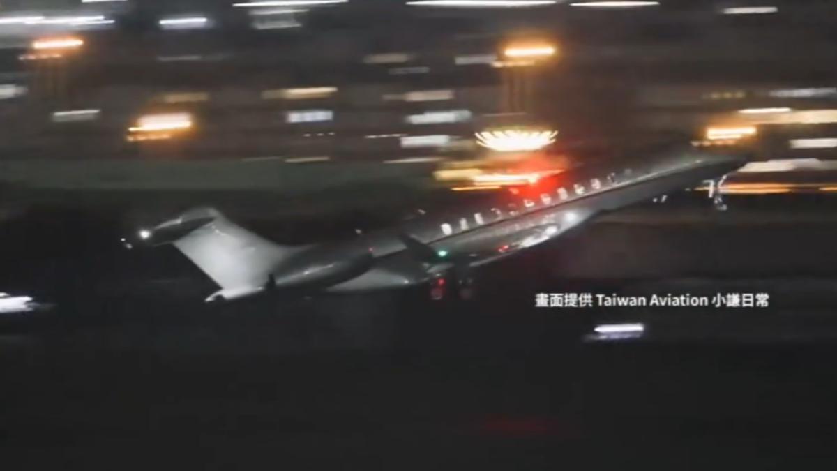 黃仁勳離台前預告他最晚會在Computex回來。（圖／畫面提供 Taiwan Aviation 小謙日常）