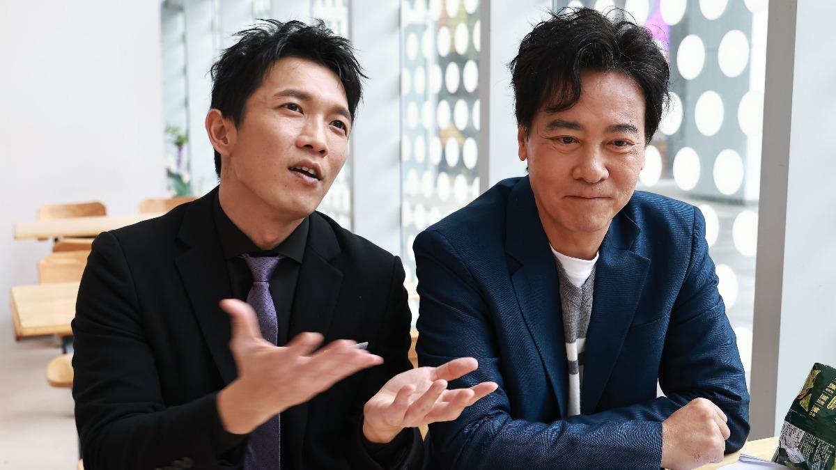 黃尚禾(左)曝尹昭德私下暖舉。(圖/民視提供)