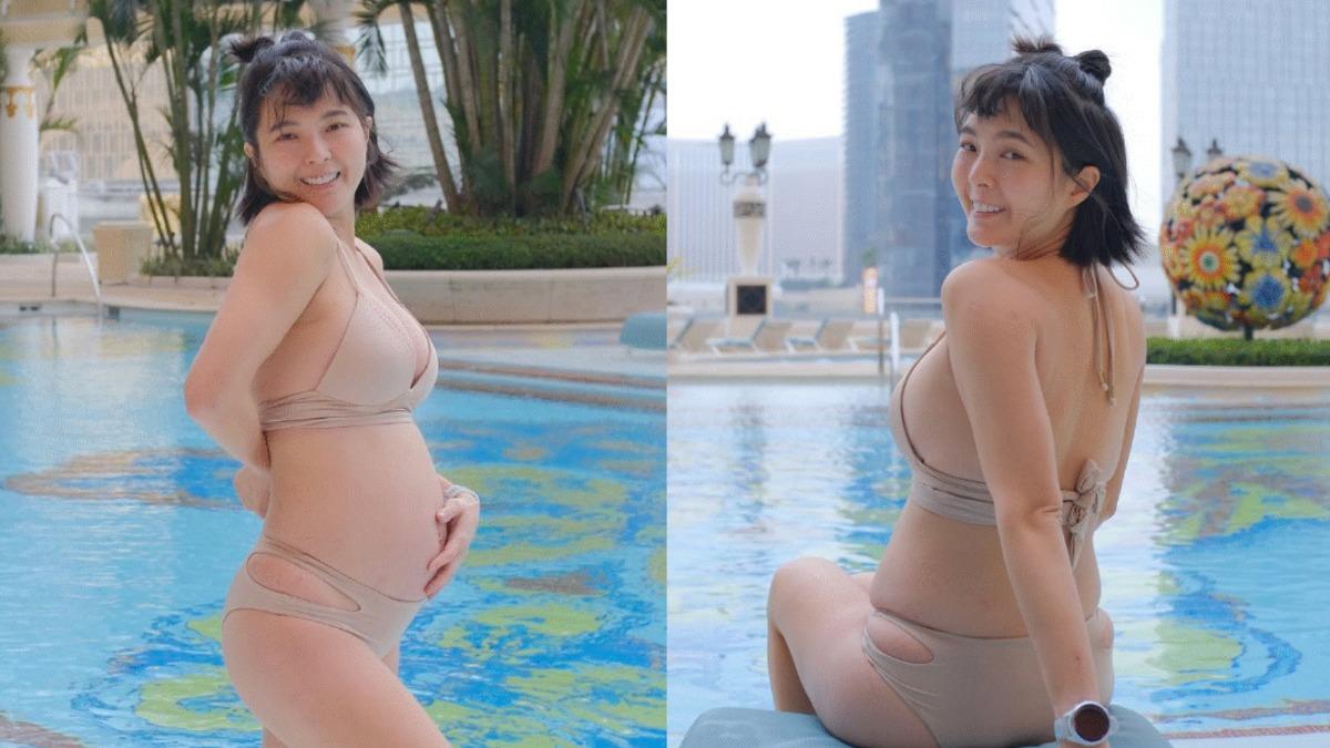 《全明星》黃沐妍比基尼照曝光！6個月孕肚全現形　認了胖8kg