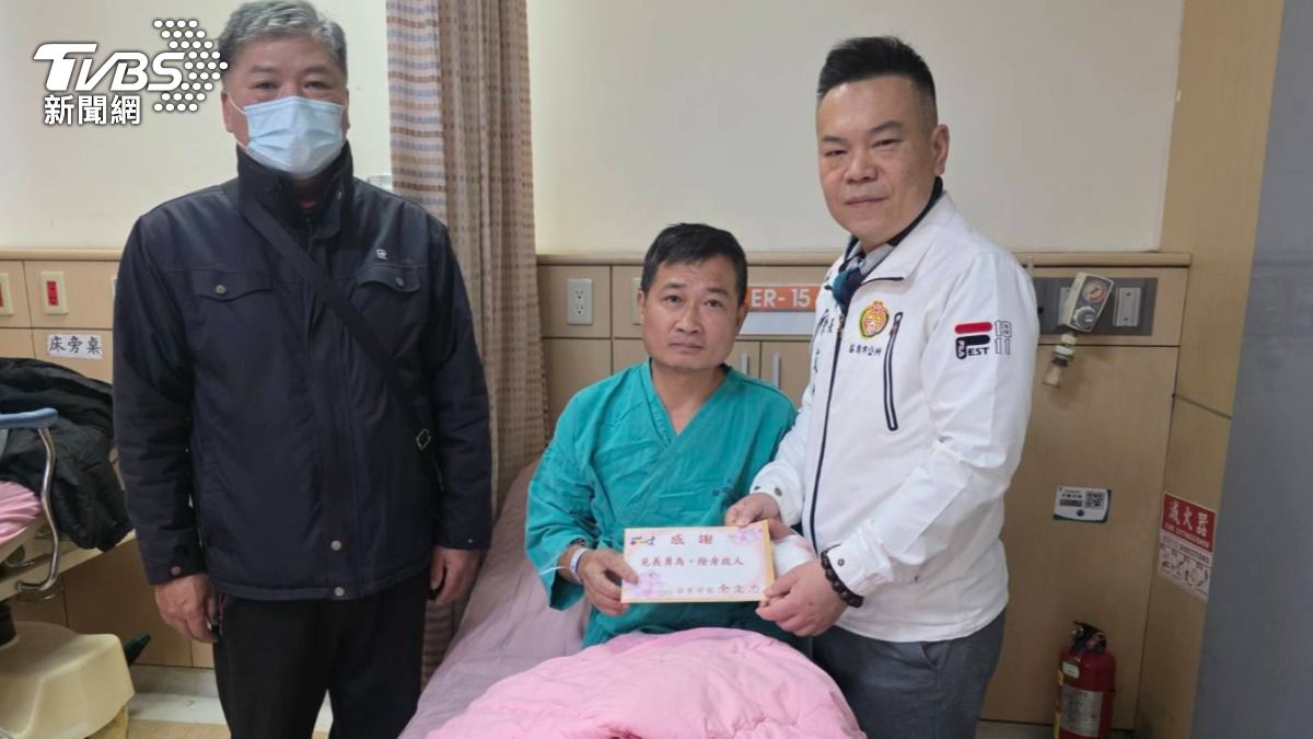南苗市場砍人英勇民眾搏命相助手掌中彈 市長慰問竟是當兵同梯
