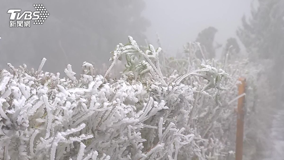 氣象署表示，這波冷空氣如果跟水氣搭配得宜，高山有望降雪。（圖／TVBS）
