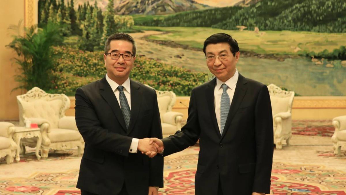 當面提「鄭習」 蕭旭岑見王滬寧:抗中保台實則「媚美賣台」