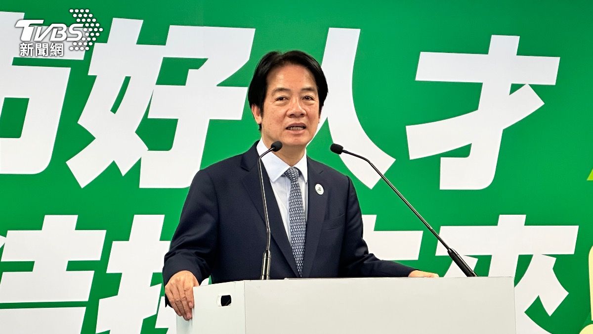 賴清德親自主持提名記者會。(圖/潘袁詩羽攝)