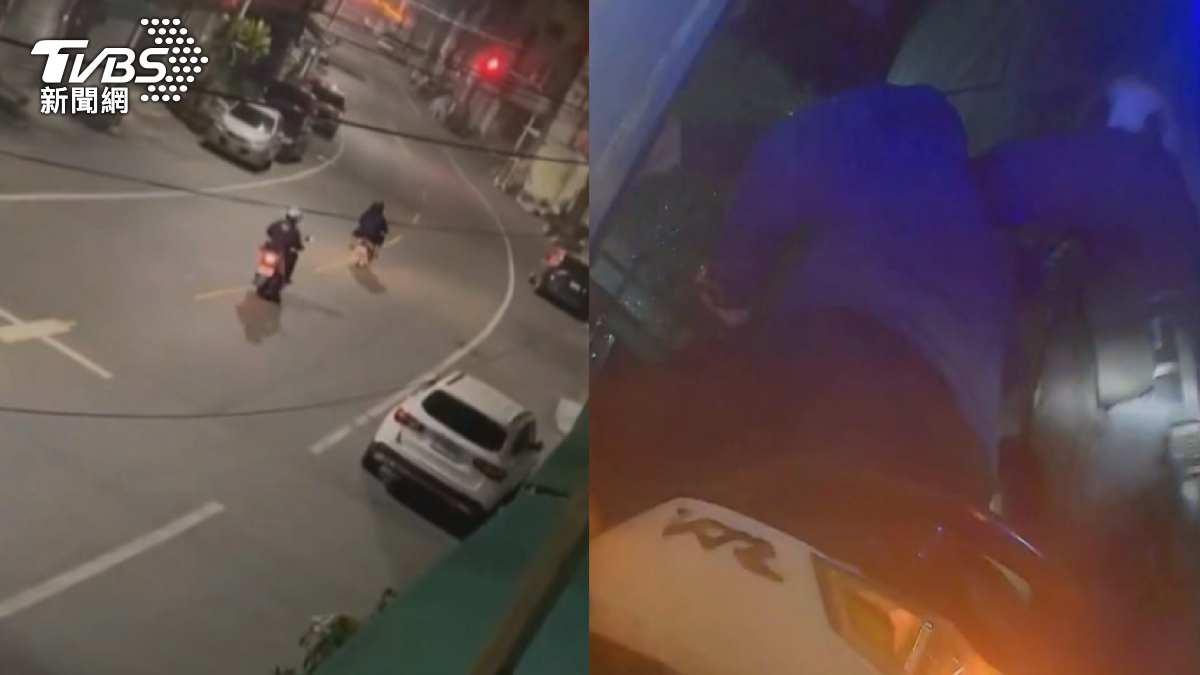 過程中,楊姓騎士不僅加速逃逸,最後鑽進小巷弄企圖躲避追捕,但仍遭警方成功攔截,兩人當場被逮。(圖/翻攝社會事新聞影音)