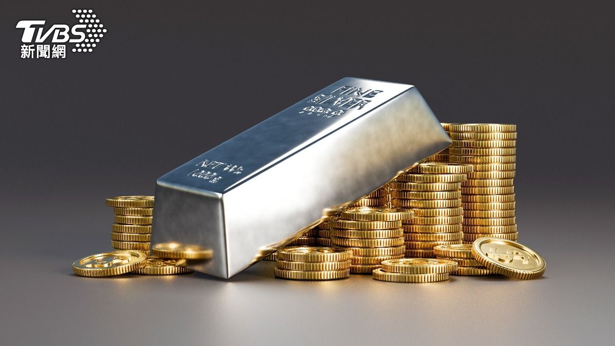 貴金屬近期先經歷歷史即崩跌，接著又出現反彈，不過黃金、白銀5日再度出現下跌。（示意圖／達志影像shutterstock）
