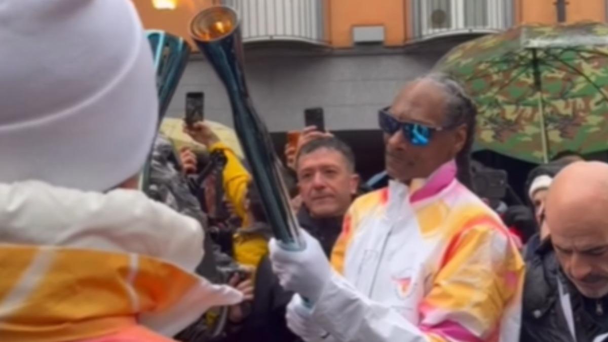 冬奧聖火最後一段路程，美國饒舌歌手Snoop Dogg擔任其中火炬手。（圖／翻攝IG Snoopdogg）