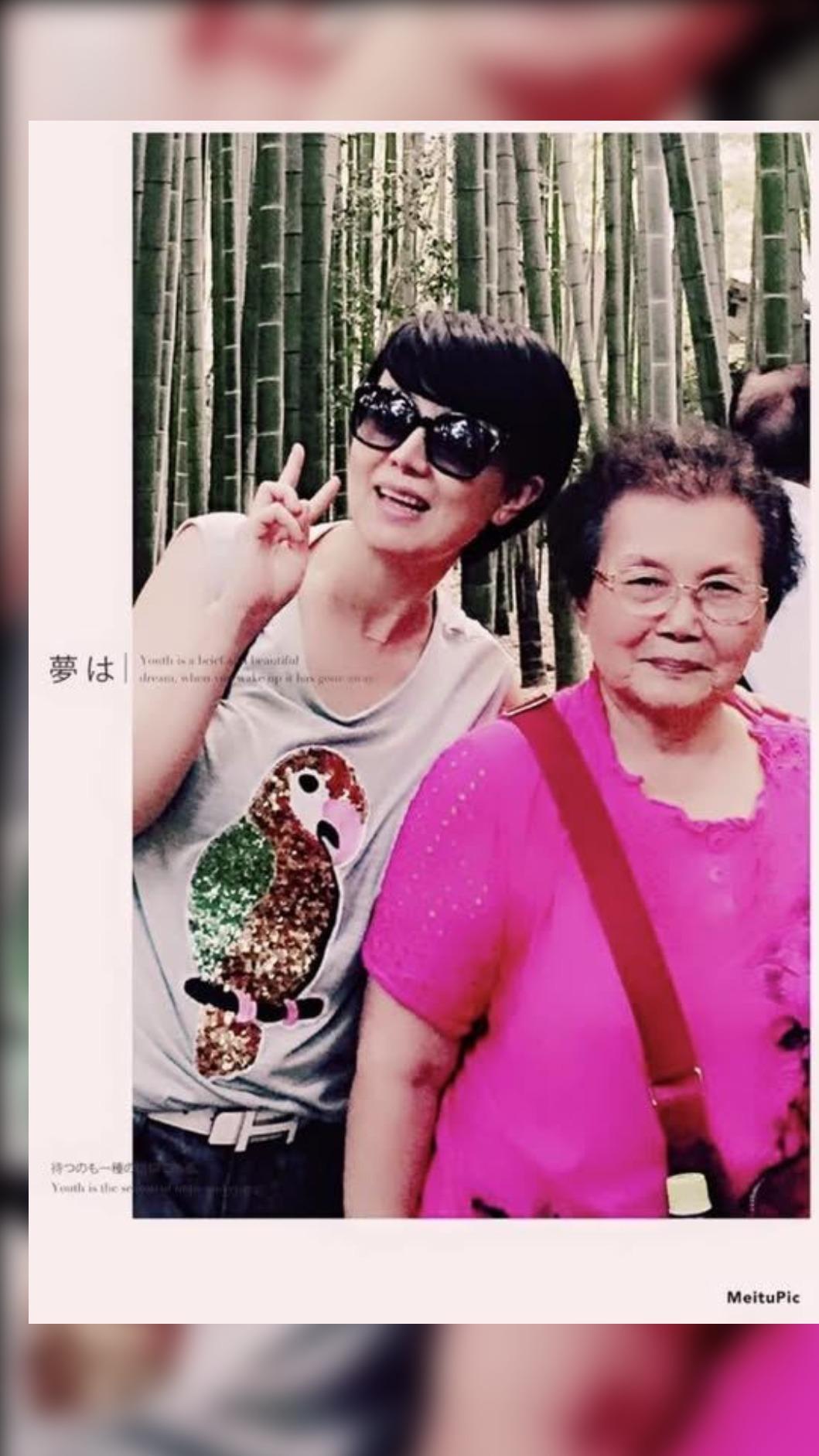 苗可麗再見母親身影激動淚崩。(圖/翻攝自苗可麗臉書)