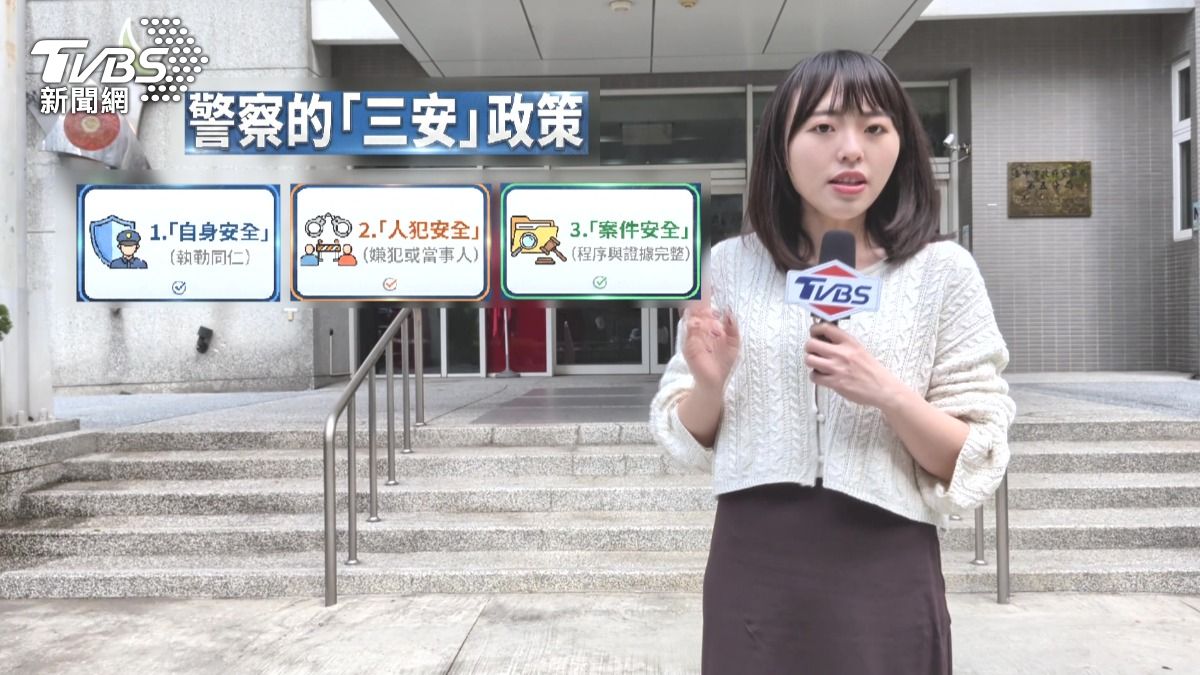 執勤時應落實「三安」原則，除了確保同仁自身安全、降低風險外，也要確認案件落實回報，處理過程妥當。(圖／TVBS)