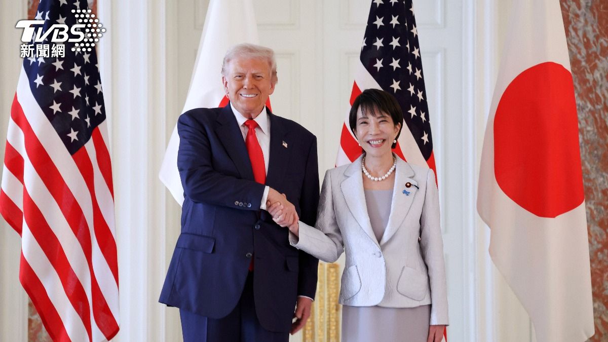 日選將至，川普公然發文，力挺高市早苗。（圖／達志影像歐新社）