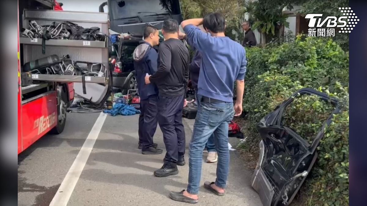 肇事駕駛稱開到睡著釀禍。(圖/TVBS)