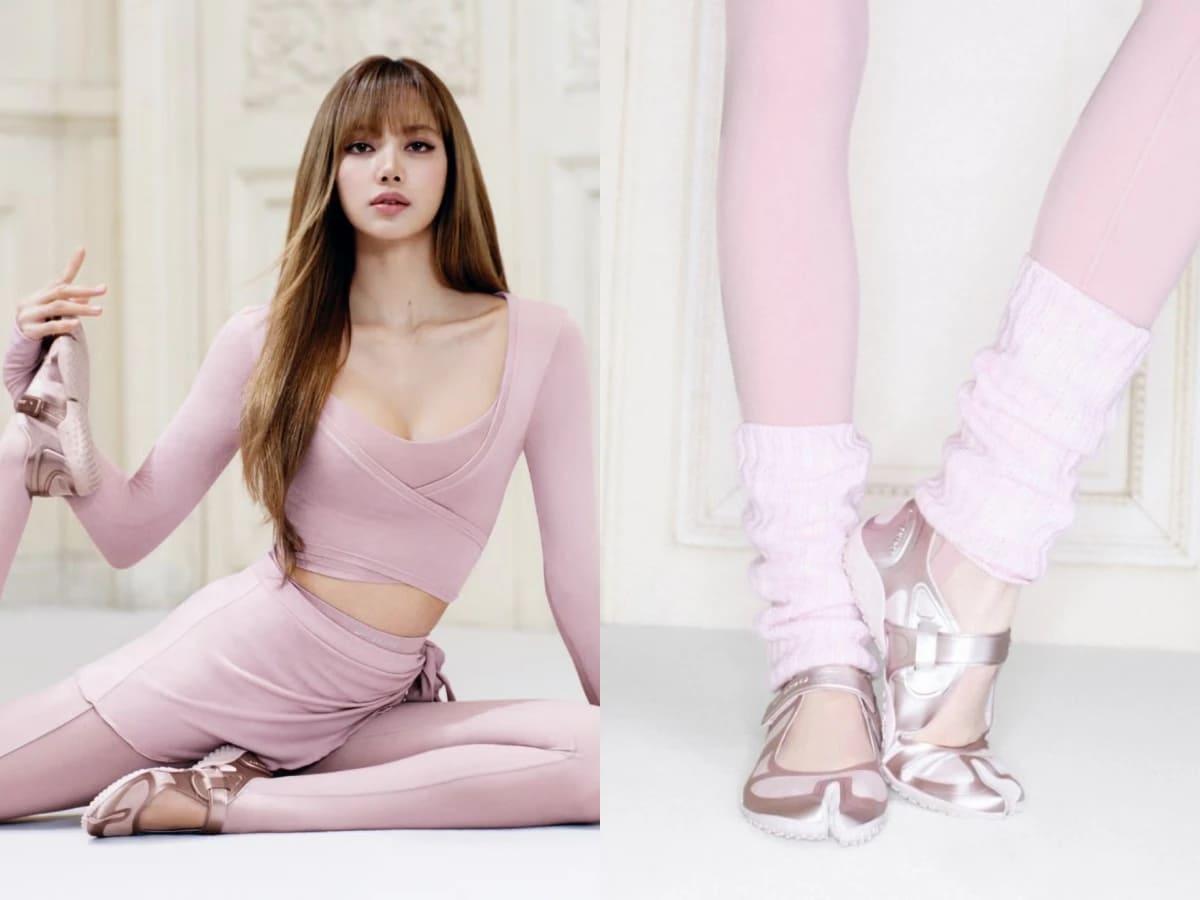 LISA 近期穿上的 NIKESKIMS 分趾鞋。(圖/翻攝自Nike官網)