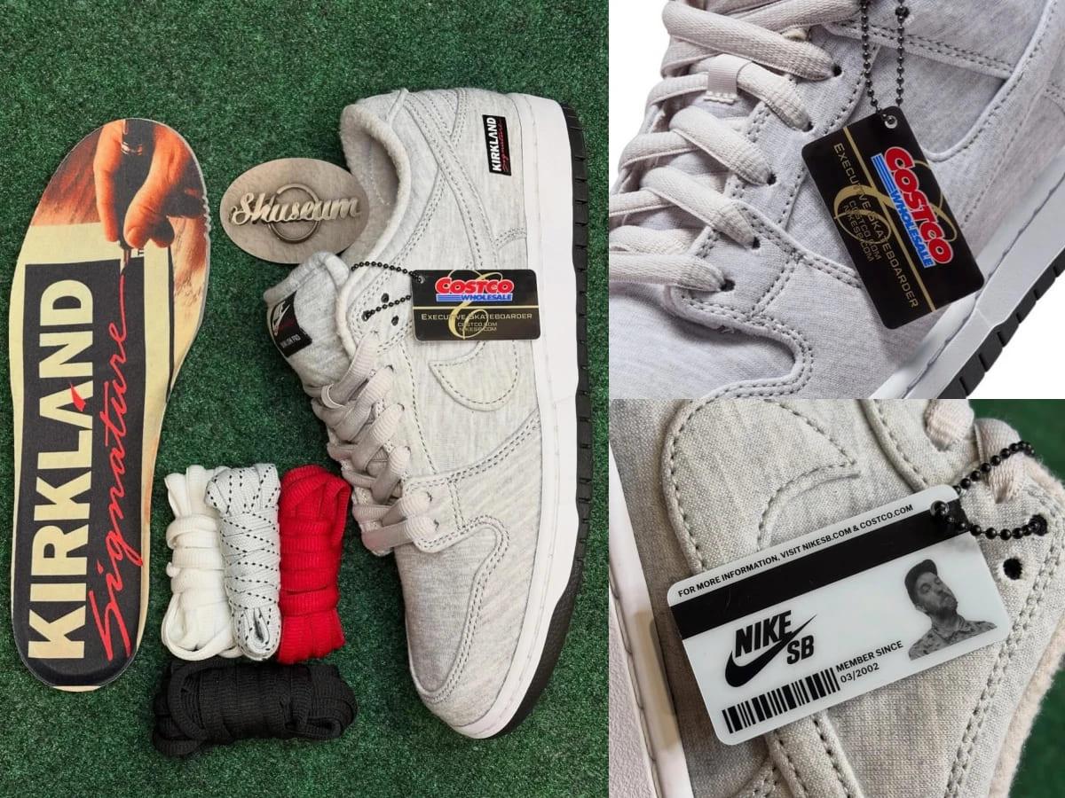 Costco 自有品牌 Kirkland Signature和Nike推出聯名鞋款。(圖/翻攝自IG@baysnkrbae、cop_o_clock)