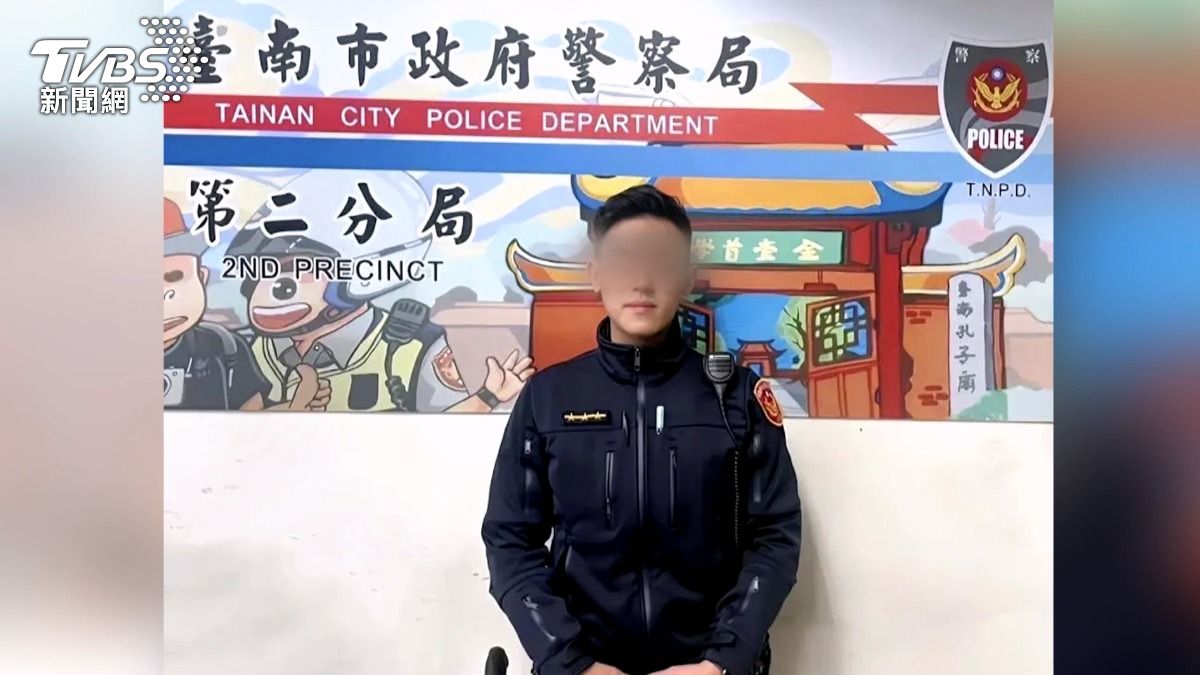 有警界彭于晏之稱的台南黃姓員警，原本前景看好，卻難過美人關，被依圖利罪、洩漏個資提起公訴後停職處分。（圖／TVBS）