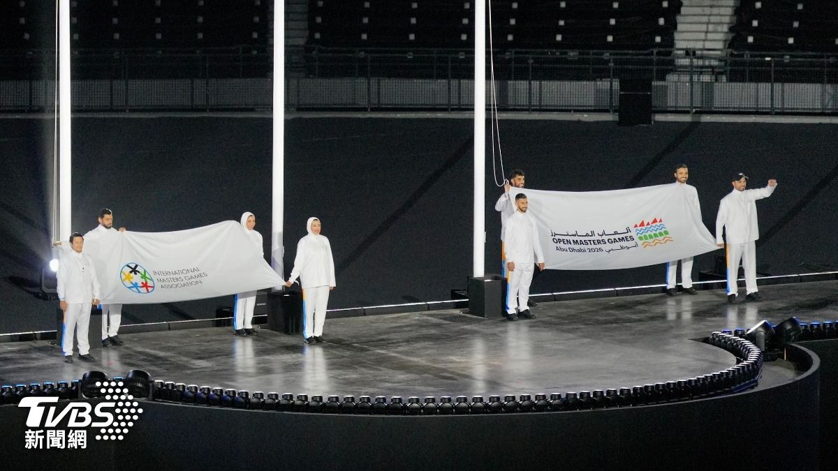 2026世界壯年運動會在阿布達比登場,開幕典禮氣派。(圖/區國強攝)