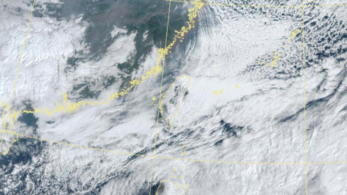 今日8時40分衛星雲圖。(圖/氣象署)