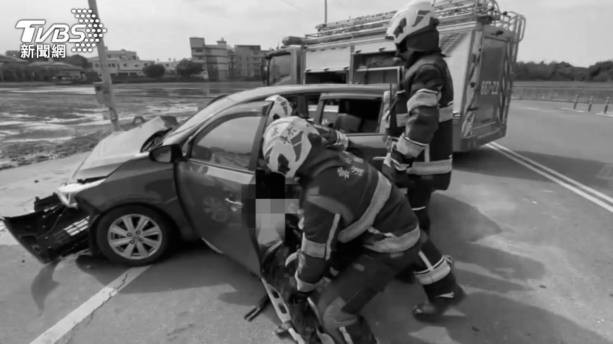 雲林縣斗六市昨（7）日下午發生一起死亡車禍。（圖／TVBS）