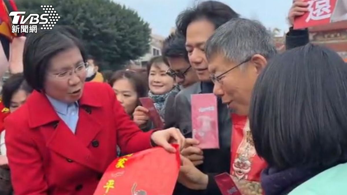 國民黨立委徐欣瑩與民眾黨創黨主席柯文哲。(圖/TVBS)