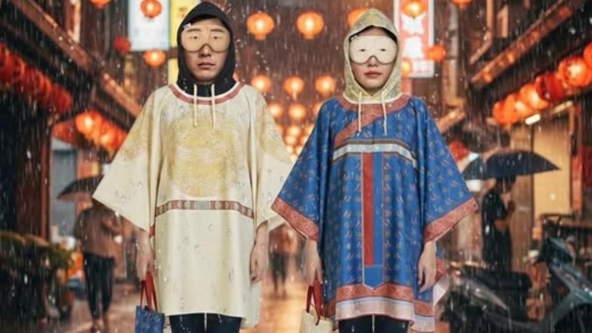 上班還上朝?故宮推皇帝、皇后「龍袍鳳掛雨衣」 夯到沒貨