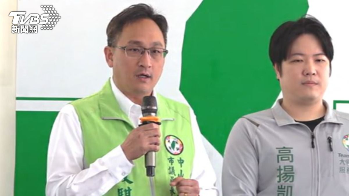 民進黨台北市議員中山大同參選人朱政騏。（圖／TVBS）