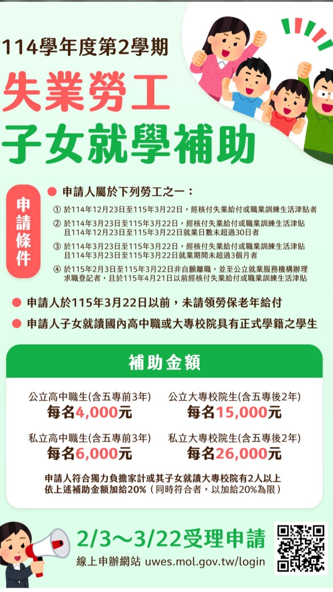 高雄勞工局今公布失業勞工子女補助。(圖/TVBS)