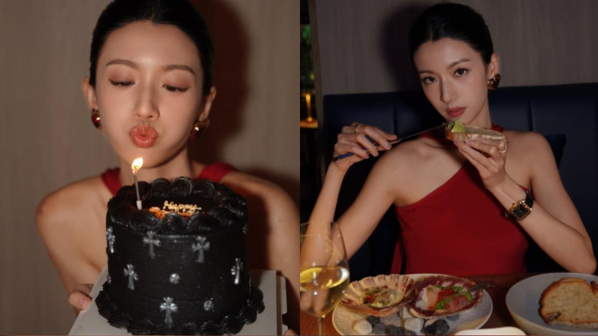 蔡思貝迎35歲生日!紅裙造型超火辣 「黑白點火照」網大讚