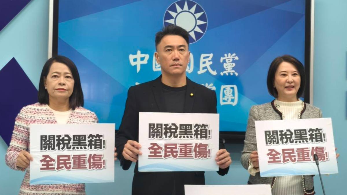 國民黨團記者會立委許宇甄、林沛祥、王鴻薇(左至右)。(圖/國民黨團提供)