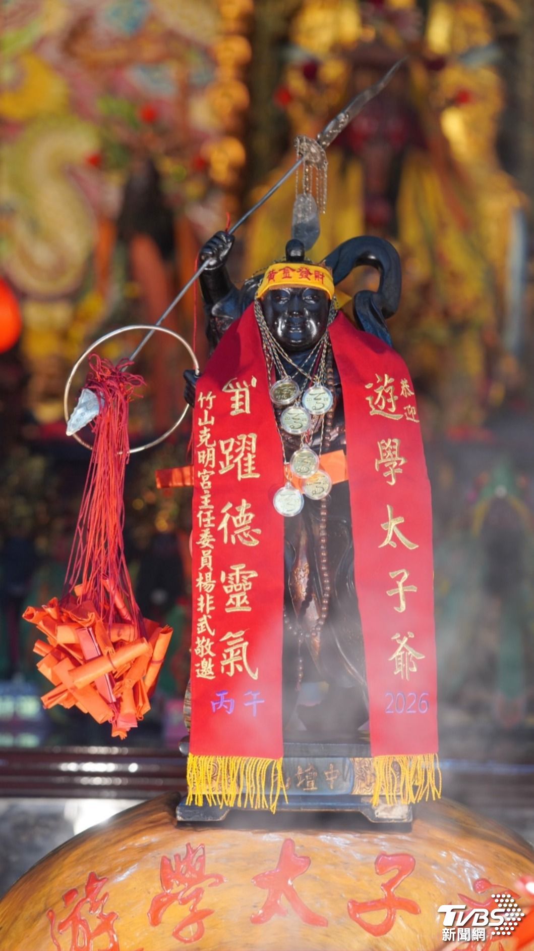 「遊學太子爺」多年走遍全台各地宮廟。（圖／TVBS）