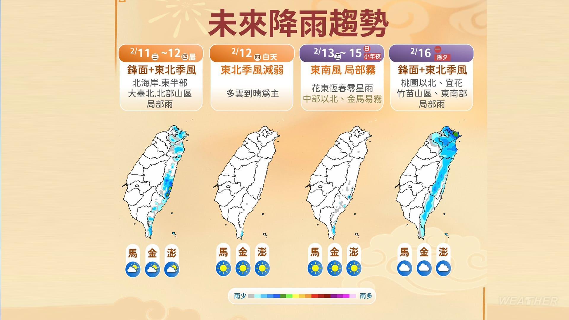 未來降雨趨勢。（圖／中央氣象署）