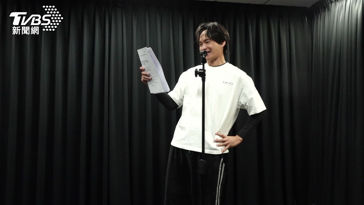 黃鐙輝忙著排練音樂劇《櫻子媽媽與她的三個男人》。(圖/TVBS)