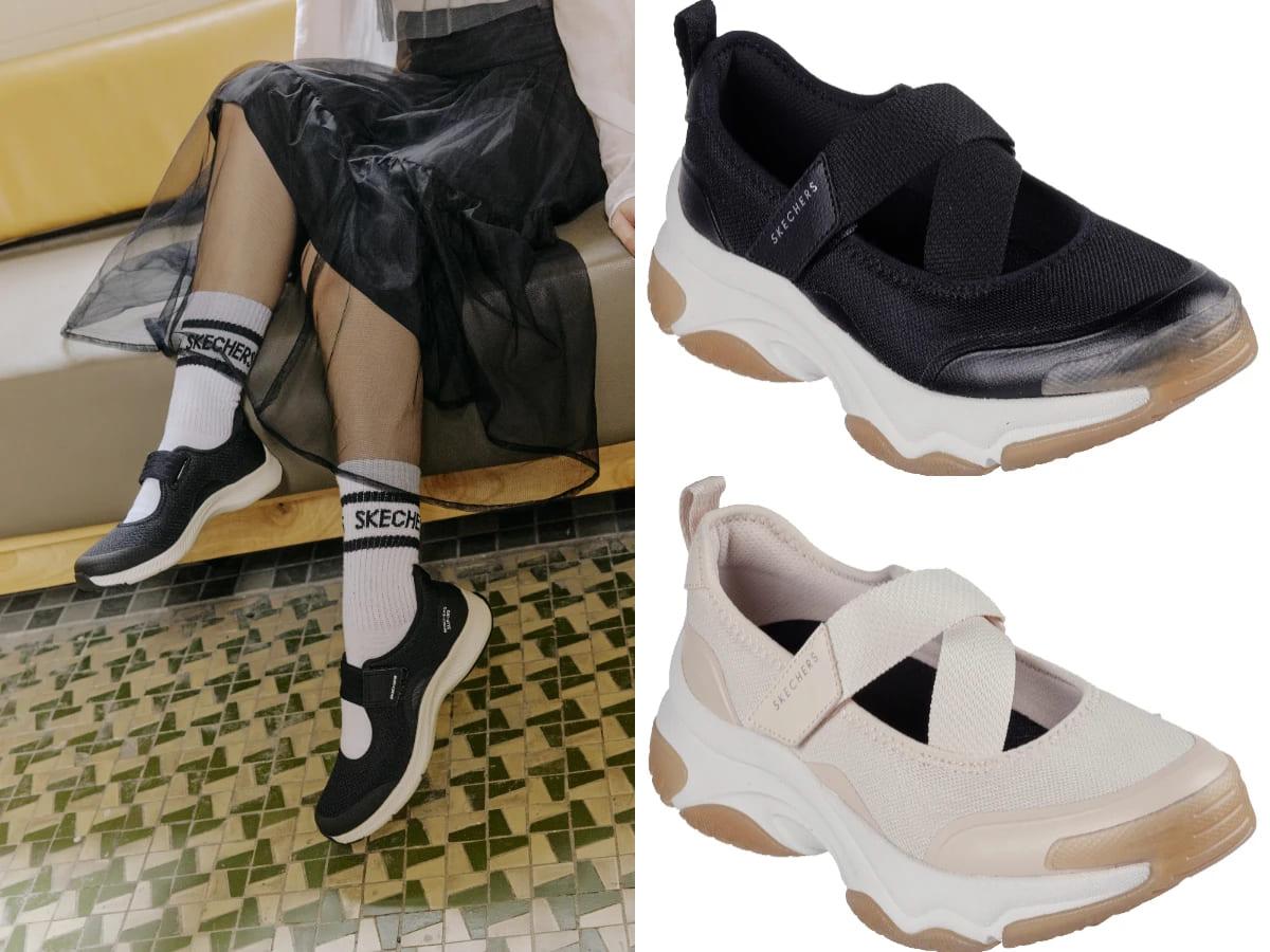 SKECHERS MOONHIKER加上Z字型魔鬼氈設計,讓穿脫更俐落。(圖/翻攝SKECHERS官網)
