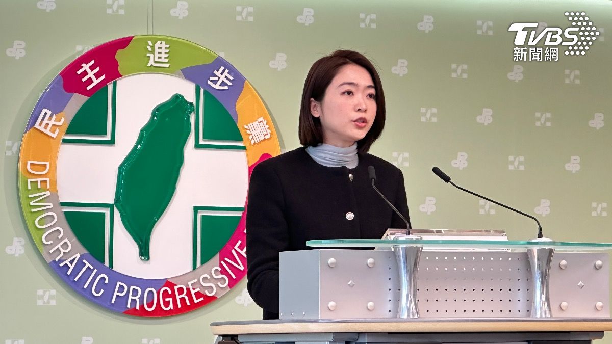 民進黨發言人韓瑩。(圖/潘袁詩羽攝)