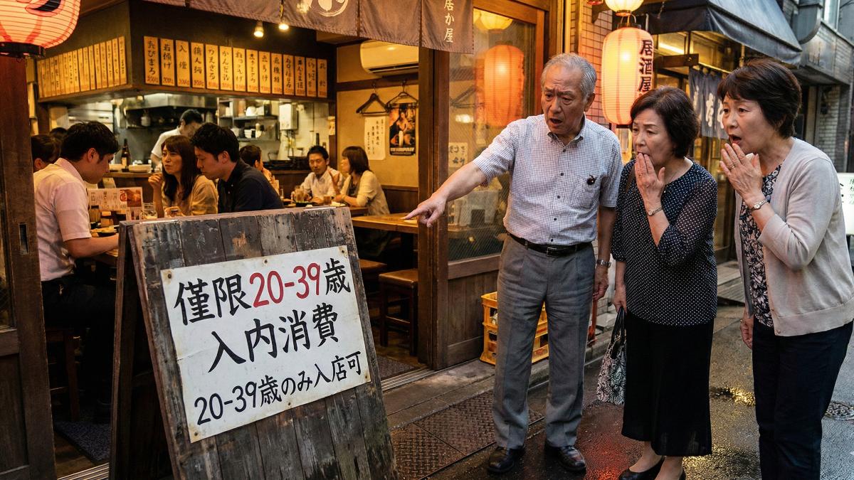 嫌年輕人太吵！日本居酒屋表明限制年紀。（AI示意圖／TVBS）