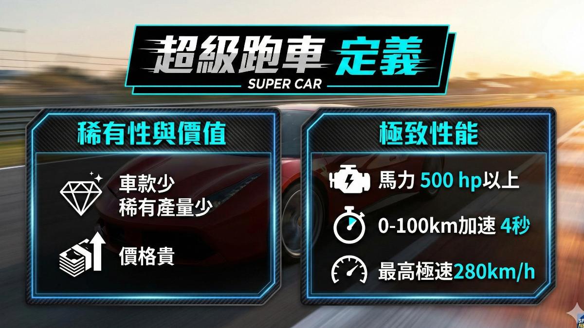 超級跑車有著不成文的定義。(圖/TVBS)